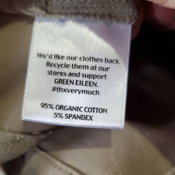 Eileen Fisher Tan Ankle Cropped Pants - Picture 7 of 10